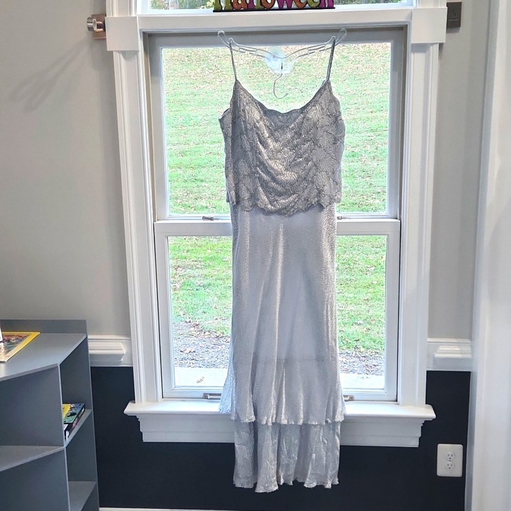 Mon Cheri silk Formal dress NWT